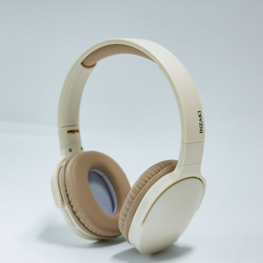 INZAKI Wireless Bluetooth Over-Ear Headphones - Hi-Res Audio with Deep Bass for Gaming, PC & Mobile Devices